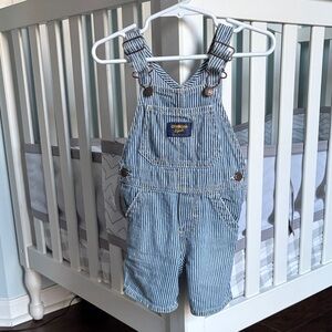 OshKosh B'gosh Kids Blue and white Striped Overalls